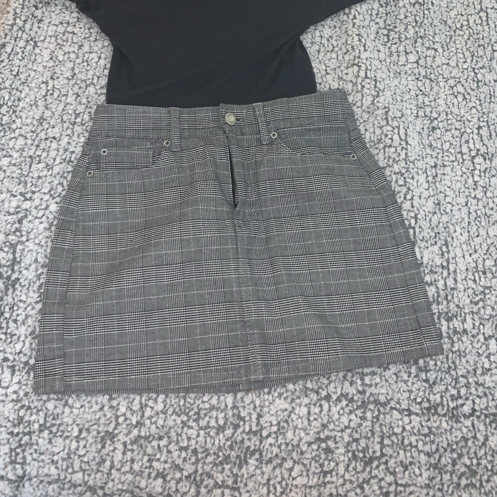 Plaid Mini Skirt